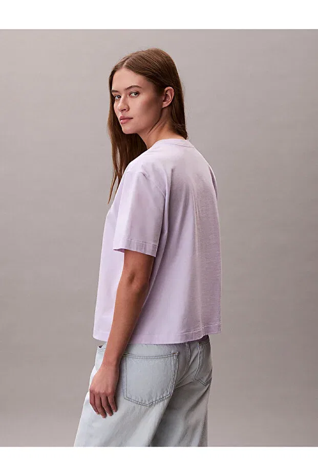 Женская футболка с принтом Calvin Klein, Lilac — фото 4