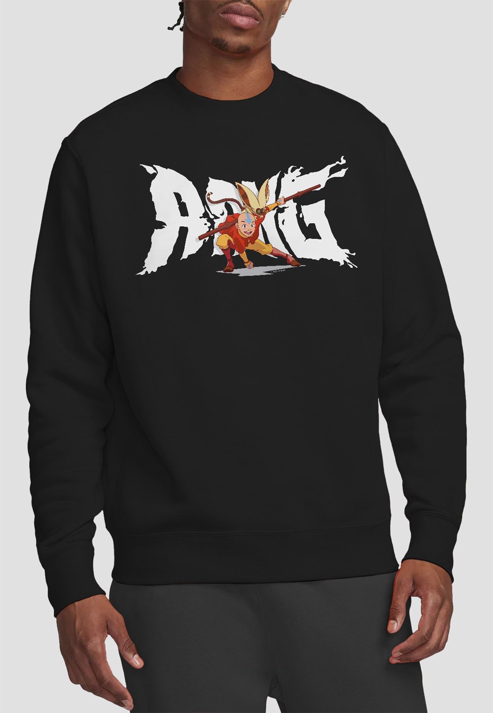 

Толстовка AVATAR THE LAST AIRBENDER AANG AND MOMO Cotton Soul, черный