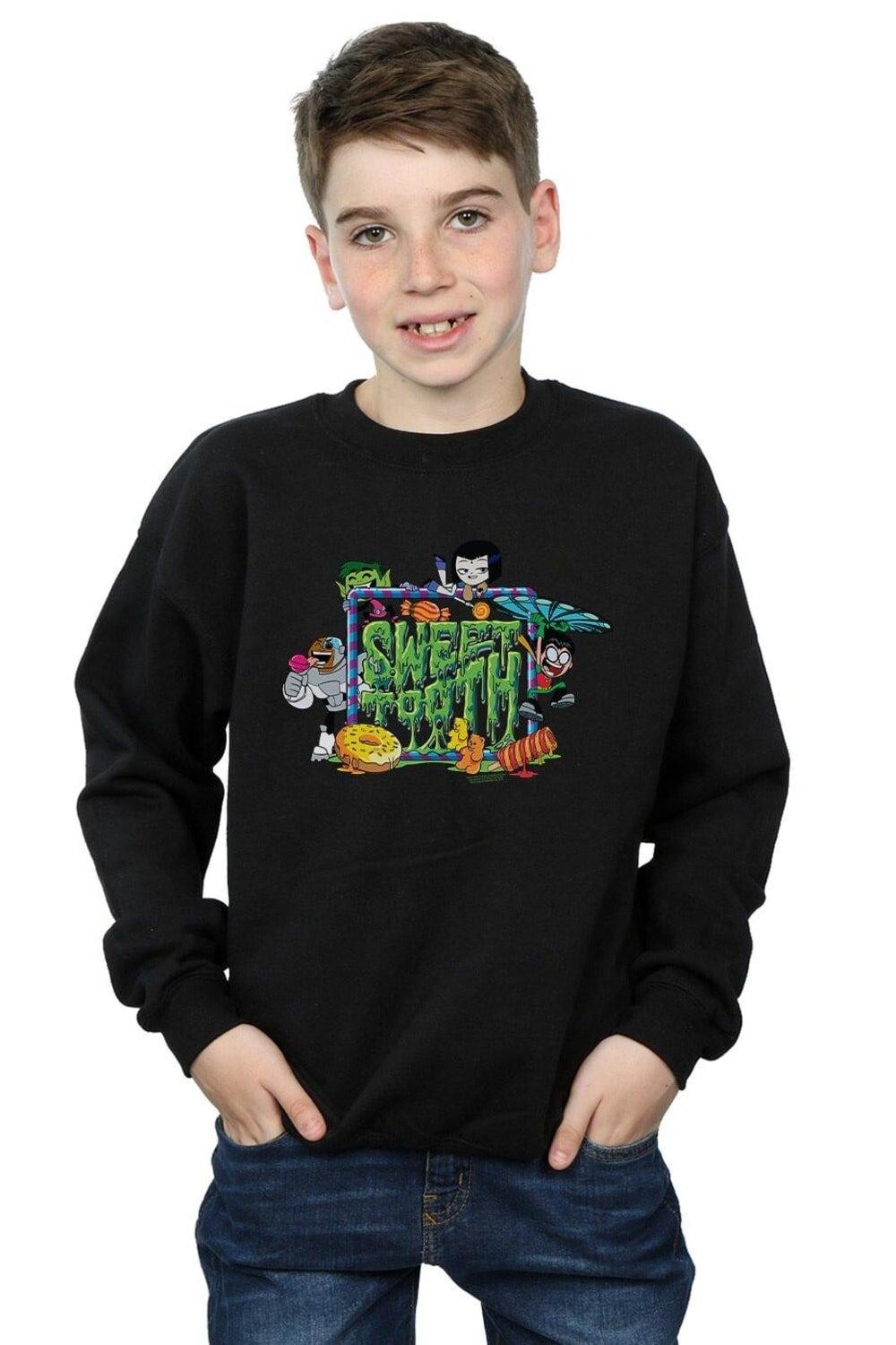 

Толстовка Teen Titans Go Sweet Tooth DC Comics, черный