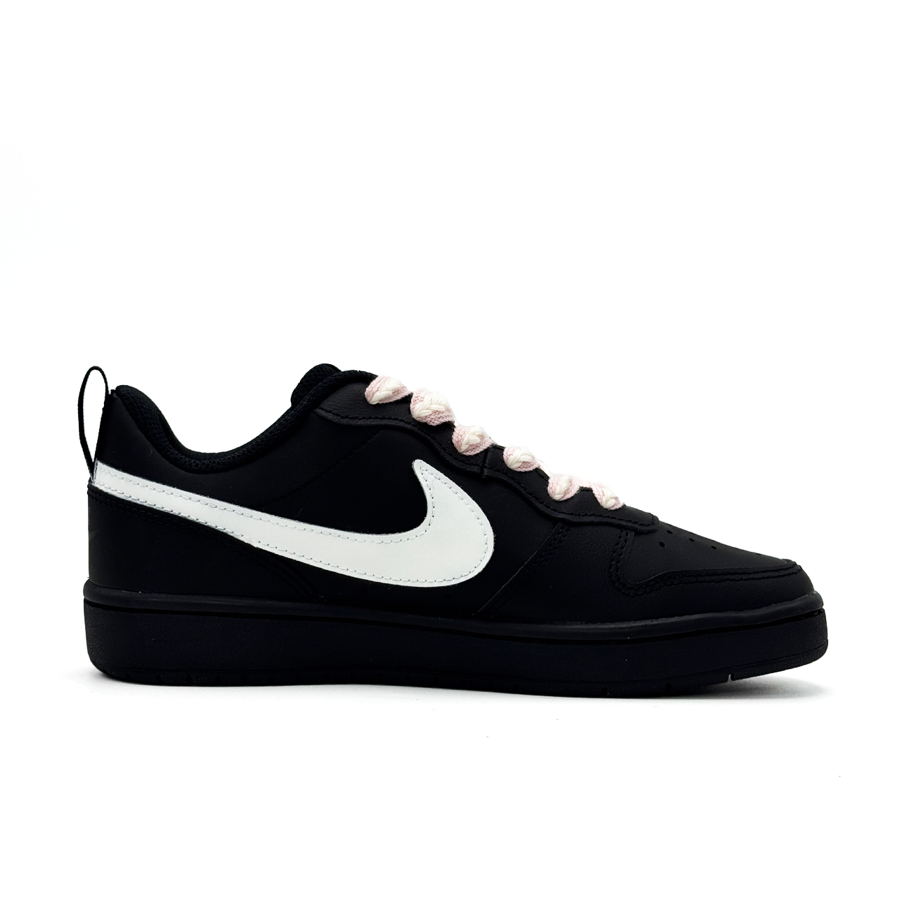 Nike Когти Court Borough Black Sugar Milk из синтетической кожи с принтом — фото 3