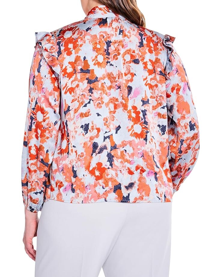 

Топ NIC+ZOE Plus Size Pressed Petals Top, цвет Red Multi