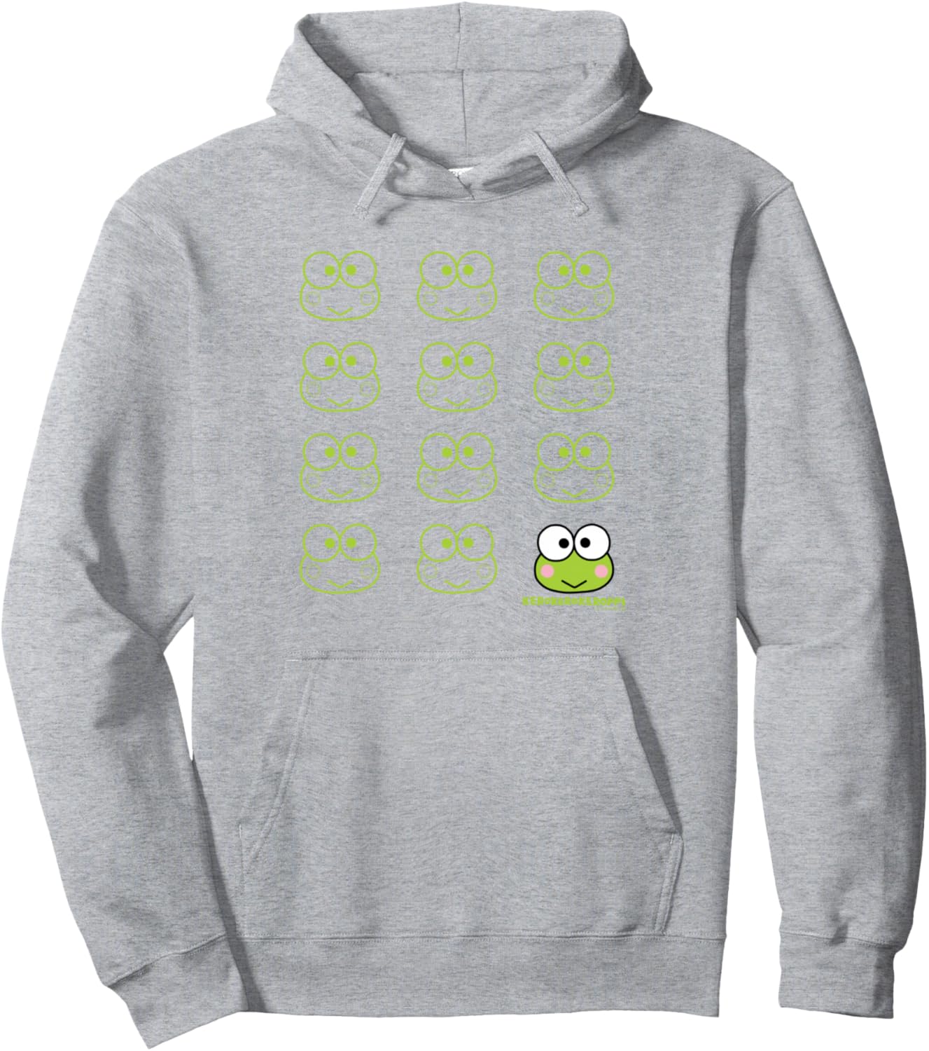 

Худи Keroppi US Design Cao, серый (серый меланж), размер S Us Sanrio Design