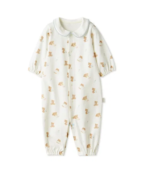 2WAY ползунки BABY с мишкой, хлопок, офф-белый — фото 4