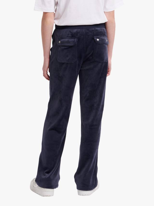 Детские велюровые тоновые широкие джоггеры Juicy Couture, Night Sky — фото 3