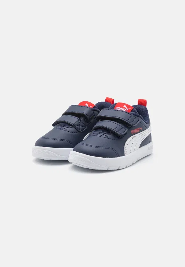 Кроссовки для тренировок Courtflex v3 Puma, синий/белый/красный — фото 2
