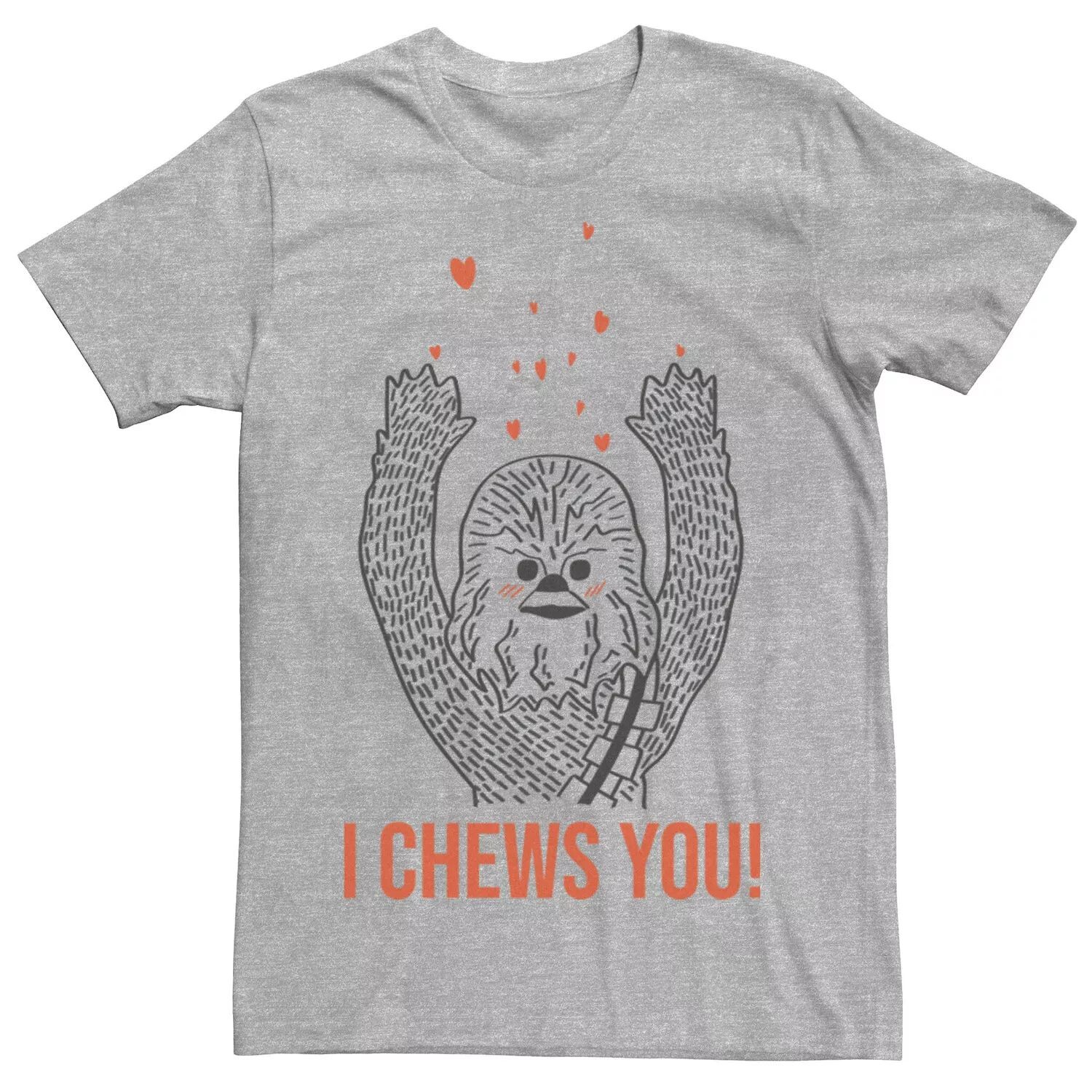 

Мужская футболка с рисунком Chewbacca I Chews You Star Wars