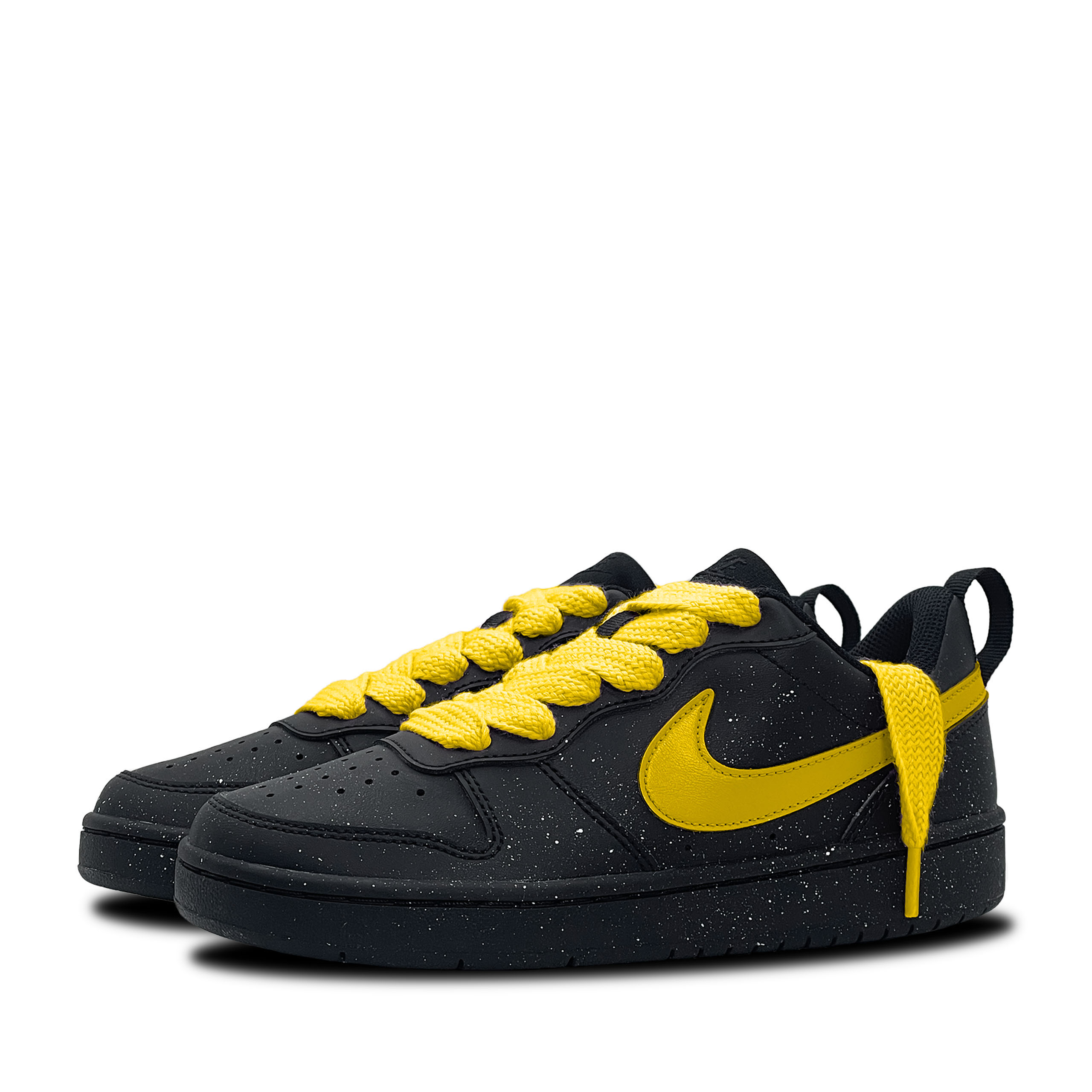 Nike Court Borough Cute Yellow Starry Sky нескользящие устойчивые к истиранию низкие детские скейтбординг кроссовки Black — фото 4