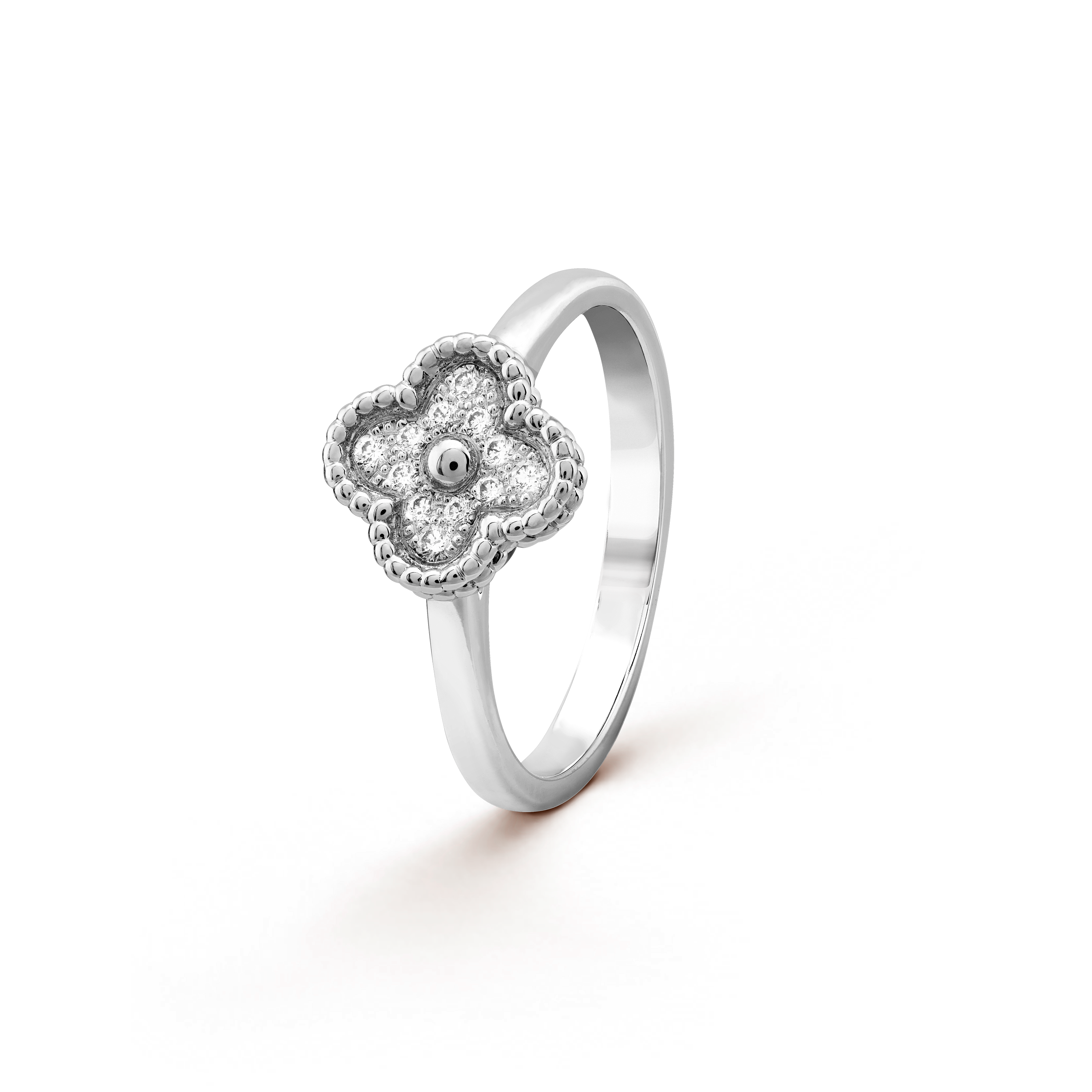 

Кольцо Van Cleef & Arpels Sweet Alhambra, белое золото 18 ct, бриллиант