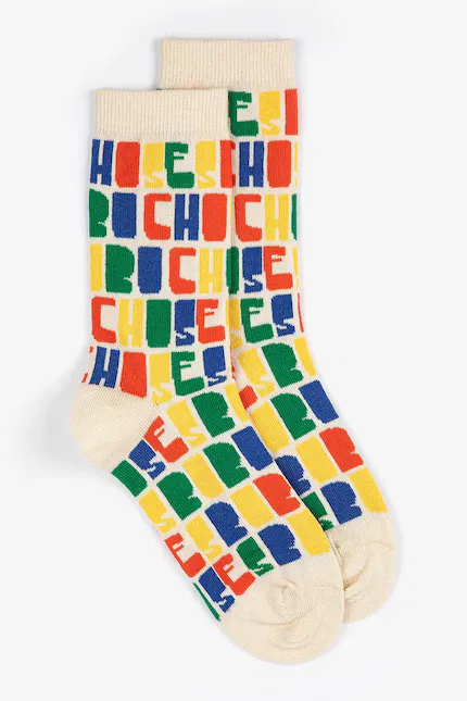 Носки детские длинные Bobo Choses, мультиколор