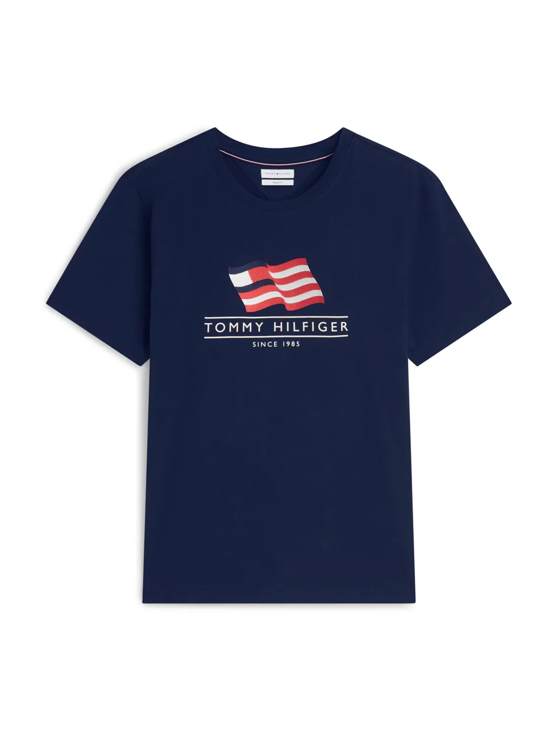 Футболка с надписью 'ГЛАВНЫЙ ФЛАГ' Tommy Hilfiger, Blue