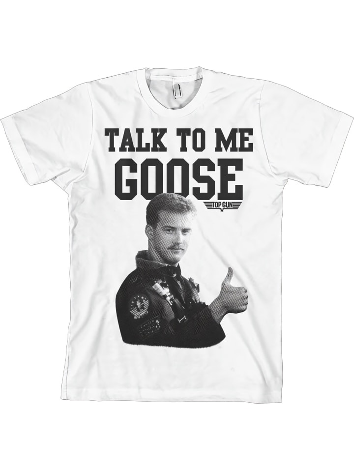 

Футболка Talk To Me Goose Big Tall T-Shirt белого цвета TOP GUN, Белый, Футболка Talk To Me Goose Big Tall T-Shirt белого цвета TOP GUN