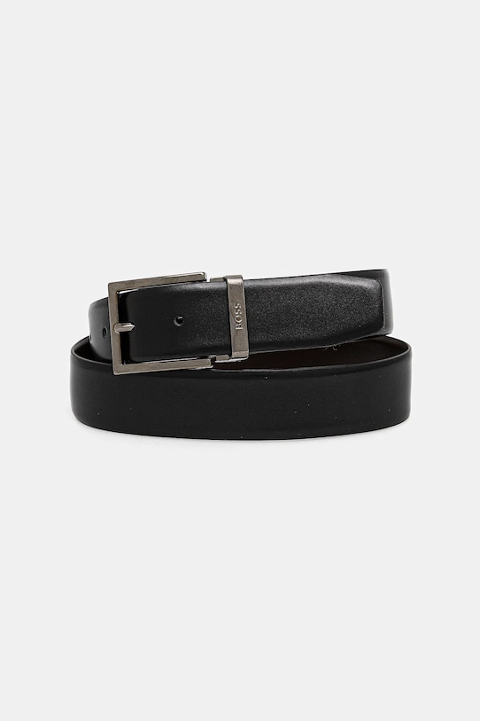 

Кожаный ремень двусторонний Boss, черный