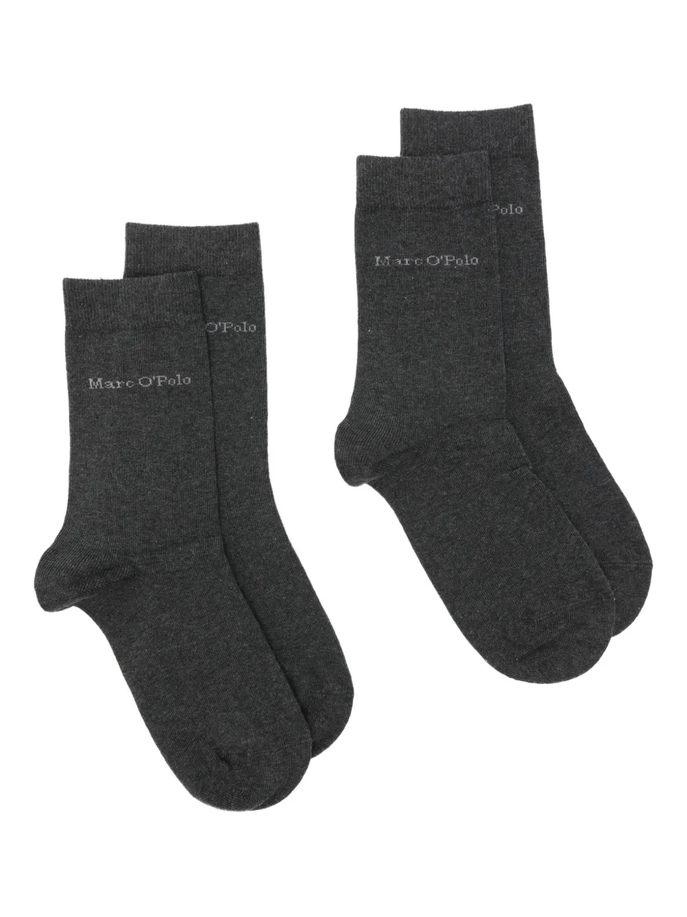 

Носки с интарсией логотипа (набор из двух пар) Marc O'Polo, серый