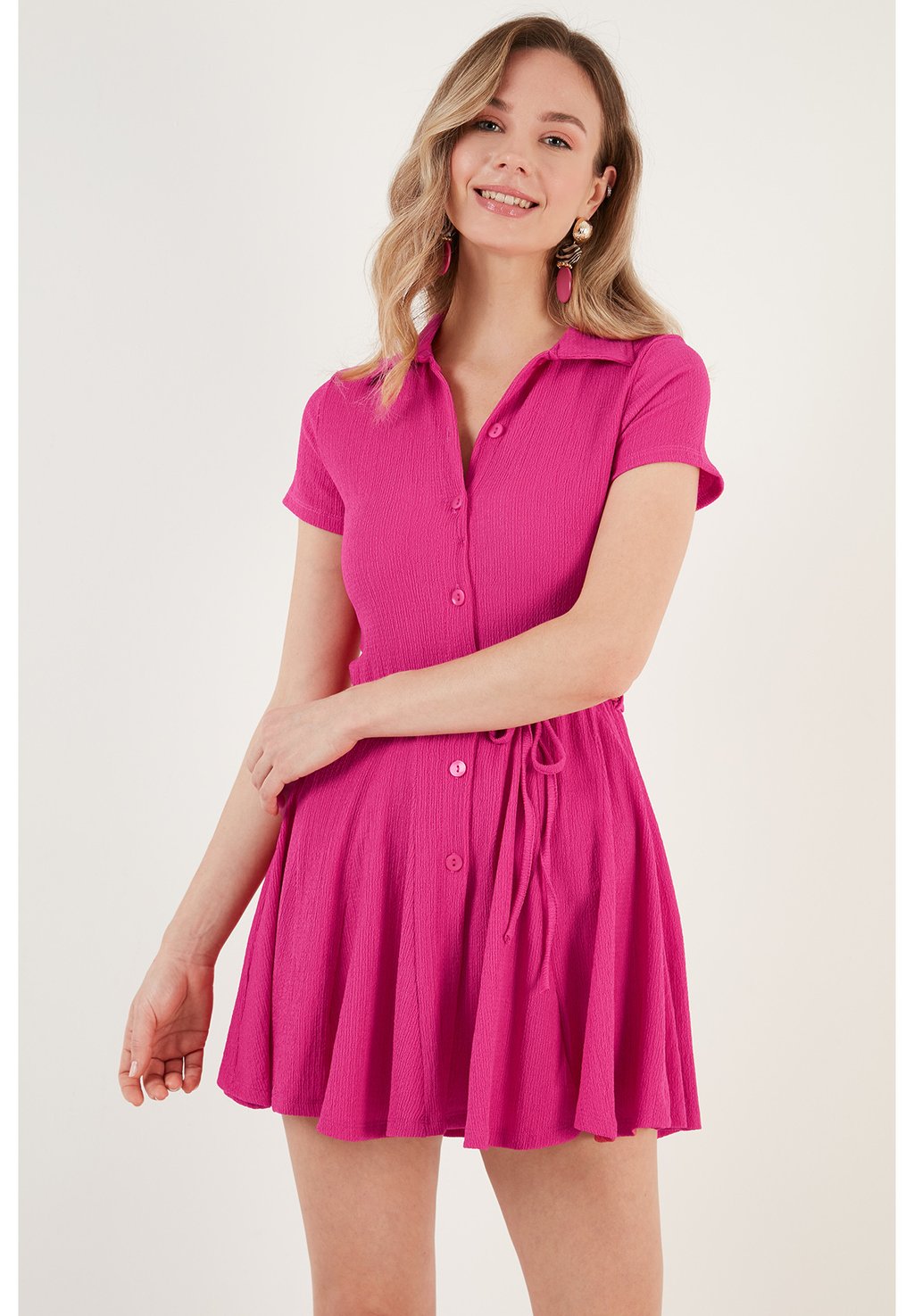 

Платье-рубашка REGULAR FIT LELA, фуксия