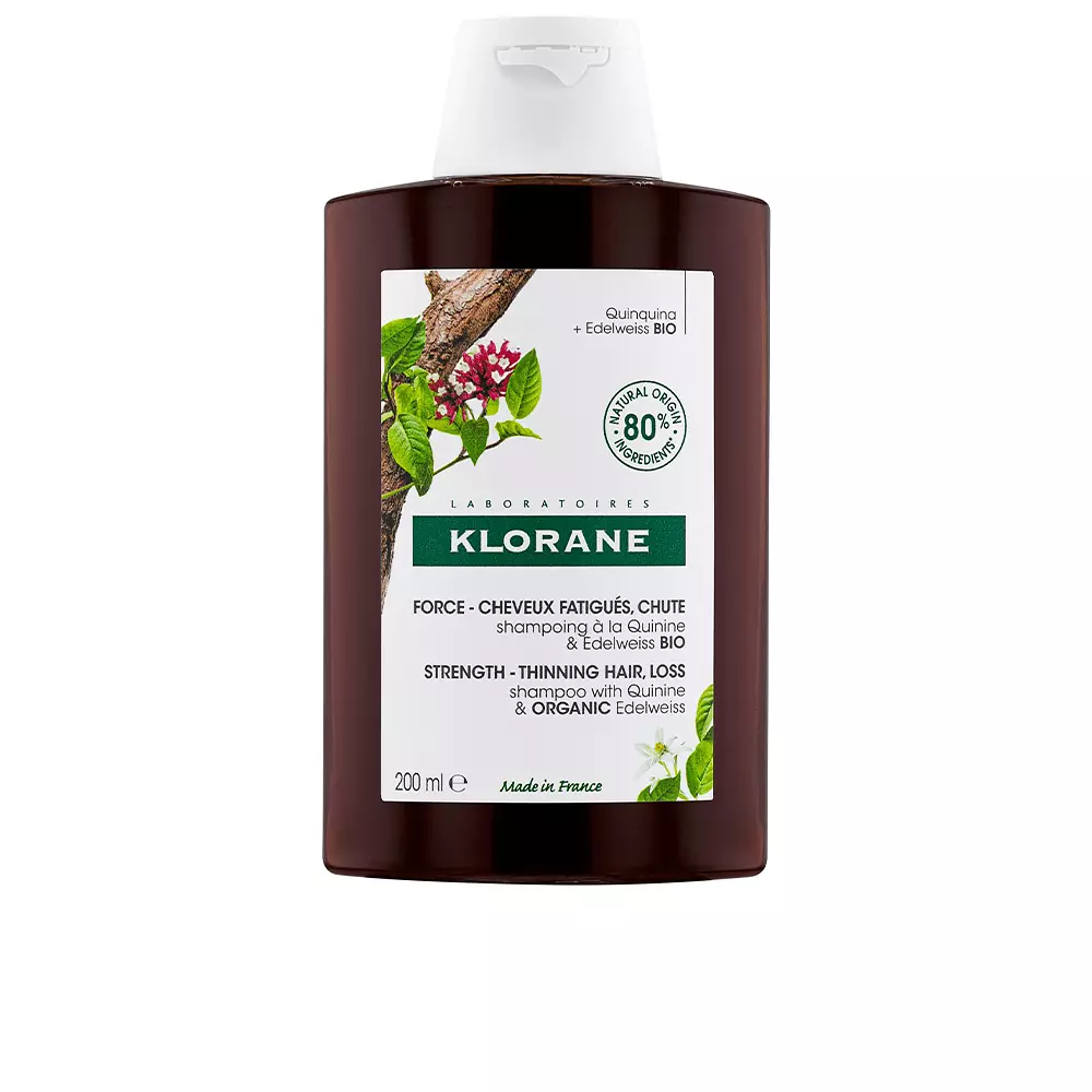 

Шампунь A la quinina y edelweiss bio champú para caída cabello Klorane, 200 мл.
