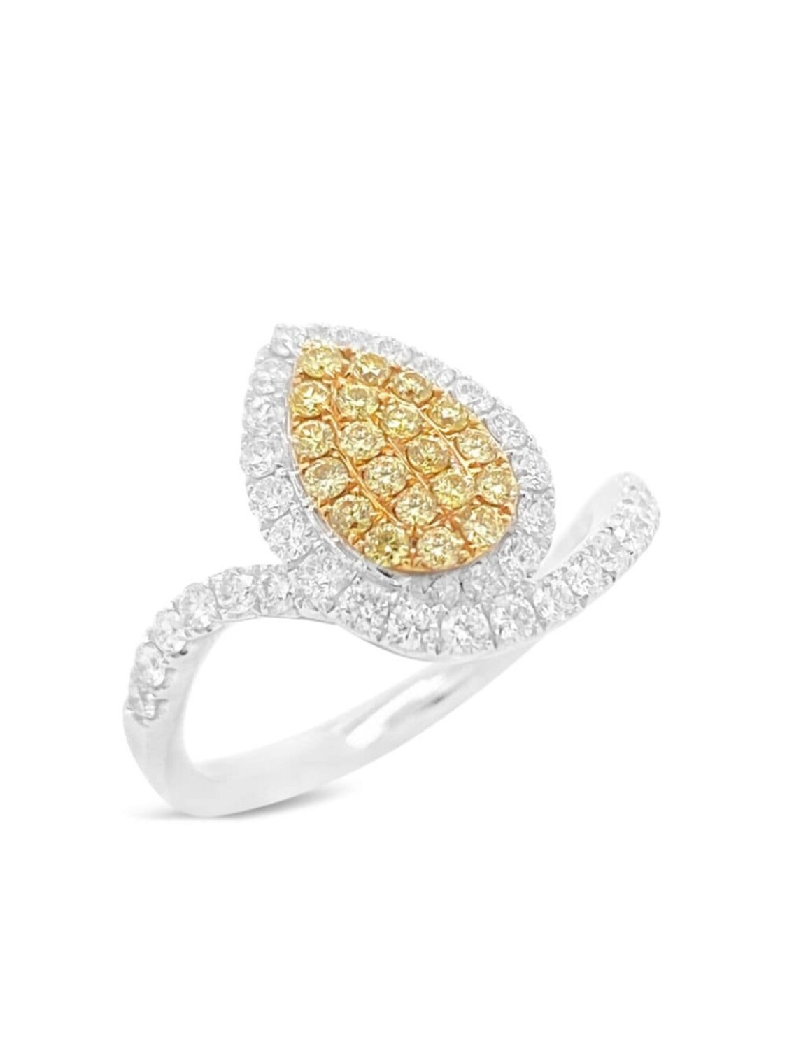 

Кольцо из желтого золота и платины с бриллиантами HYT Jewelry, золотой