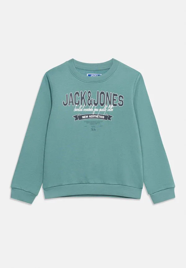 Толстовка с круглым вырезом jjelogo Jack & Jones Junior, Mineral Blue — фото 3