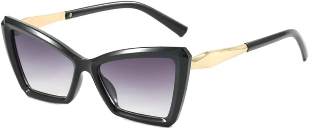 

Солнцезащитные очки с защитой от УФ-излучения UV400 | Градиентные линзы с леопардовым принтом "кошачий глаз" | Для женщин и мужчин, для занятий спортом на открытом воздухе и вождения LXLHWN, Black Gradually Gray