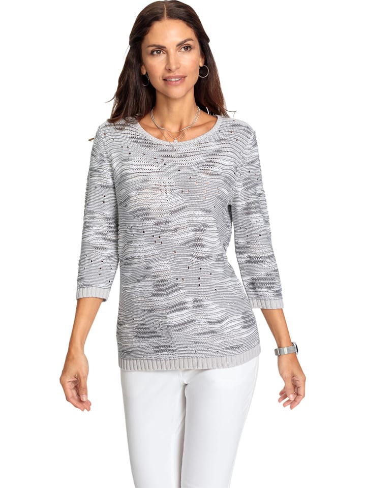 

Свитер светло-серого/белого цвета WITT WEIDEN