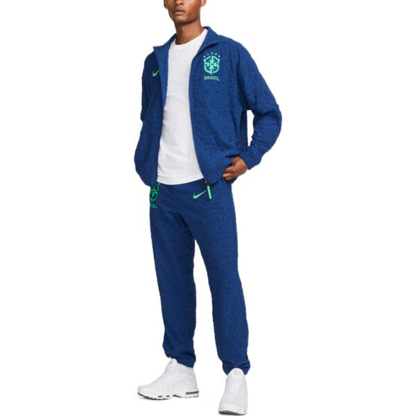 Куртка Nike French Terry Football Tracksuit Jacket, синий — фото 3