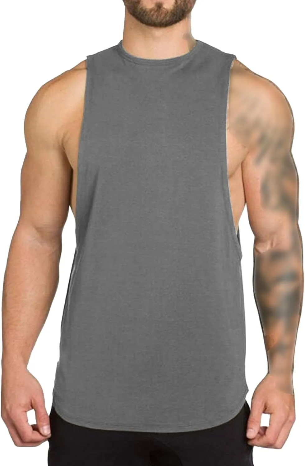 

Мужская майка Muscle Workout Cut Off VgueElegc