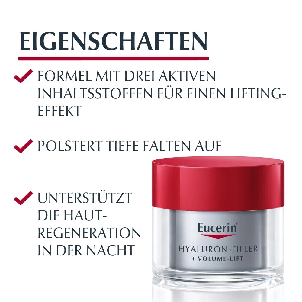 Крем для лица Eucerin — Ночной Hyaluronic Filler + Volume-Lift, 50 мл — фото 2