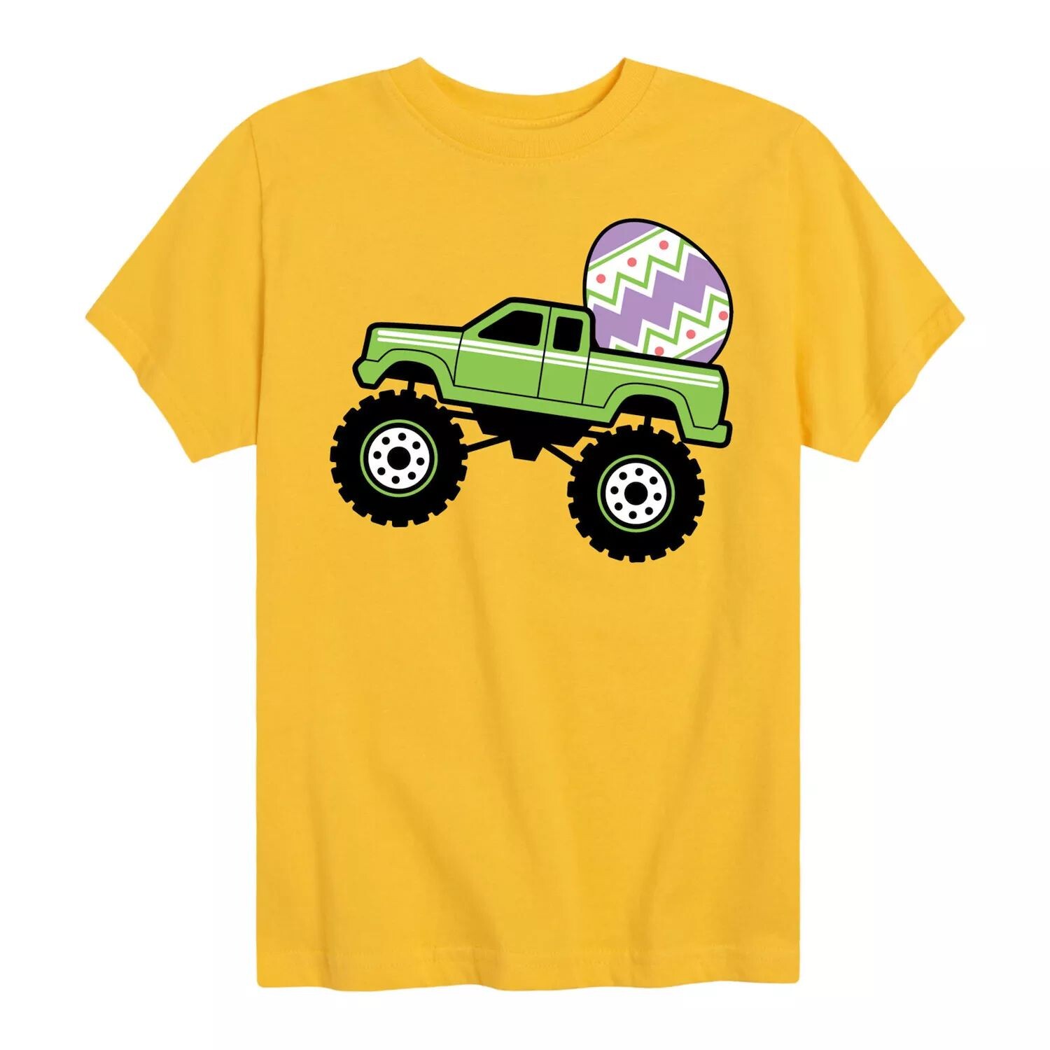 

Футболка с рисунком «Пасхальное яйцо» для мальчиков 8–20 лет Monster Truck Licensed Character, желтый