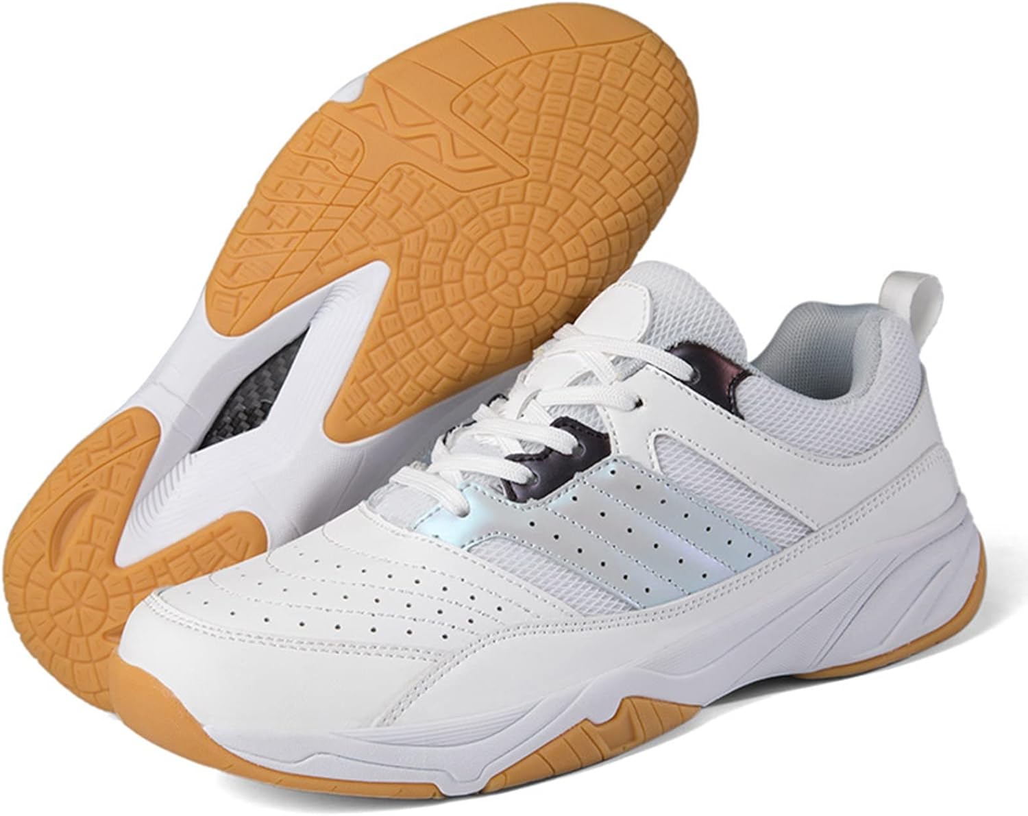 

Мужские теннисные и ракеточные спортивные кроссовки, женские прогулочные кроссовки с поддержкой свода стопы, подходящие для гандбола, пиклбола, бадминтона, флорбола, сквоша (Цвет: A, Размер: 11,5 женский/10 мужской) Airful, 11.5 Women/10 Men A
