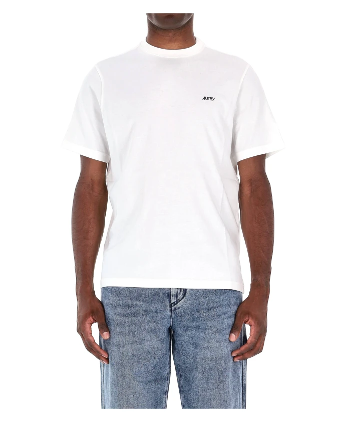 

Хлопковая футболка с коротким рукавом Autry, белый