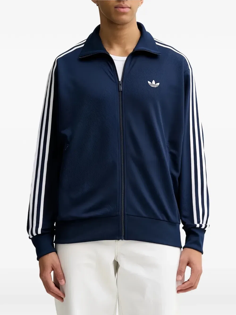 Спортивная куртка Firebird на молнии с вышитым логотипом Adidas, синий