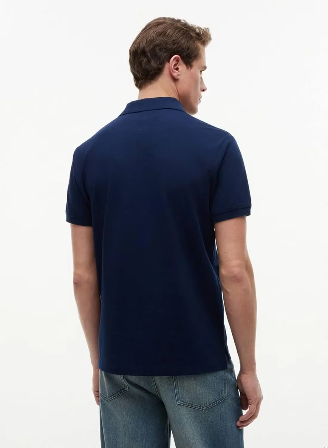 Поло с волнистым флагом Regular Fit Tommy Hilfiger, темно-синий — фото 3