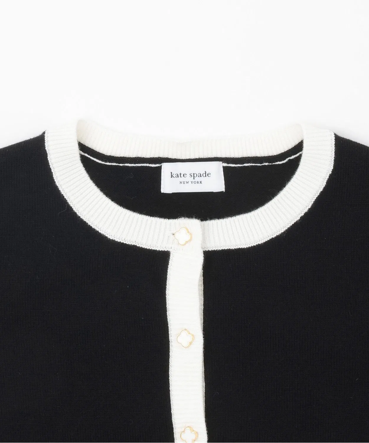 Детский кардиган с длинным рукавом модель Bicolor, kate spade new york kids, Black — фото 3