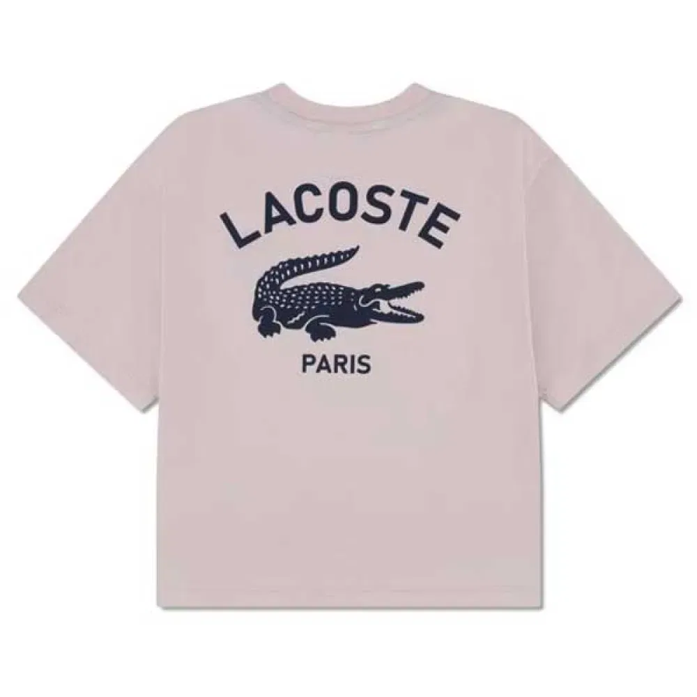 Шапка Lacoste Kids, розовый — фото 2