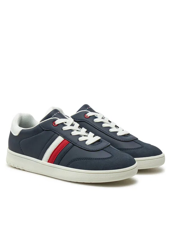 Кроссовки Stripe Low Cut Lace-Up Sneaker  Tommy Hilfiger, темно-синий — фото 2