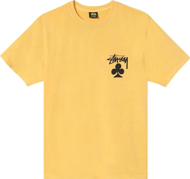 Футболка Stussy Club Pigment Dyed Tee 'Yellow', желтый — фото 2