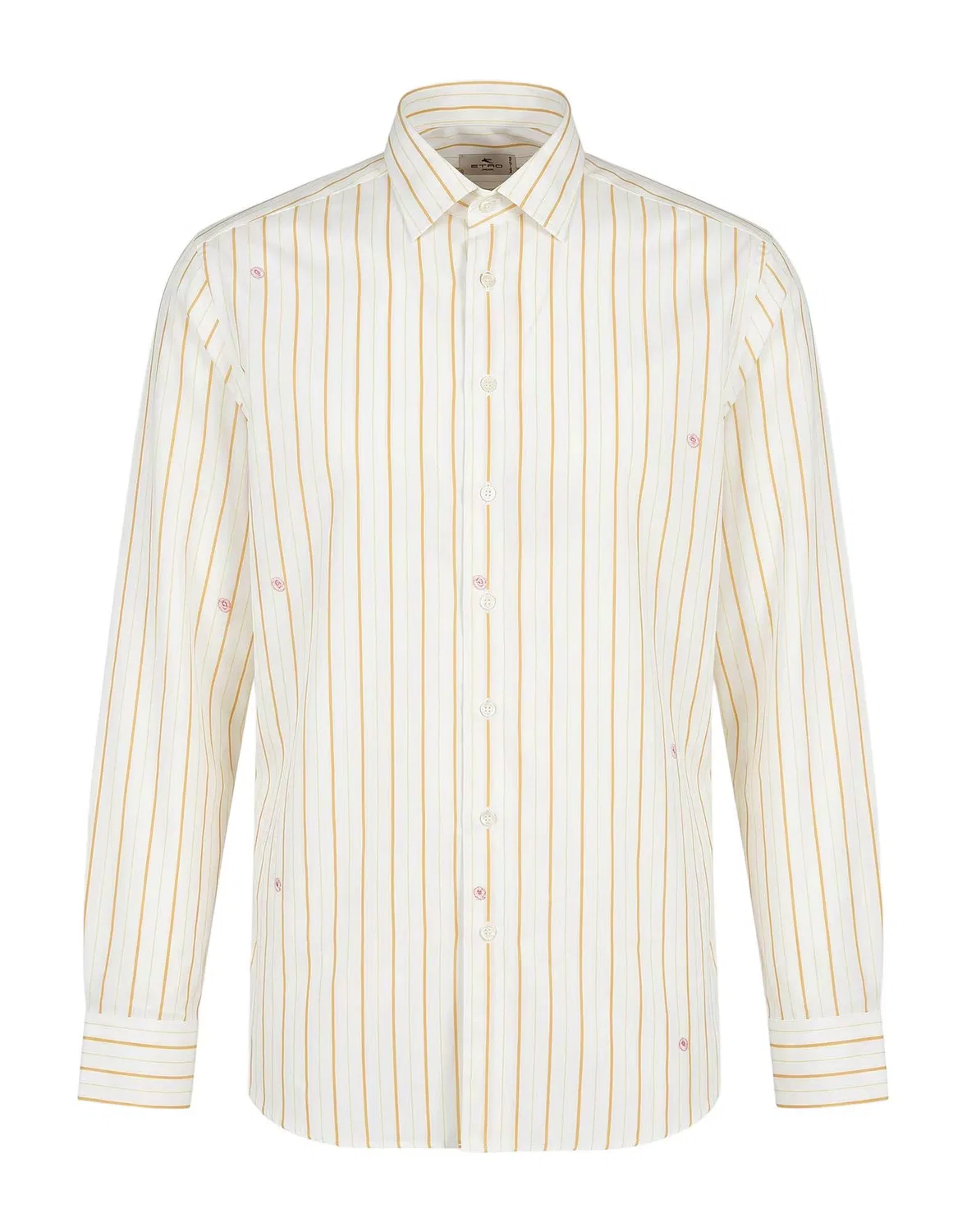 Мужская рубашка regular-fit в полоску Etro, белый