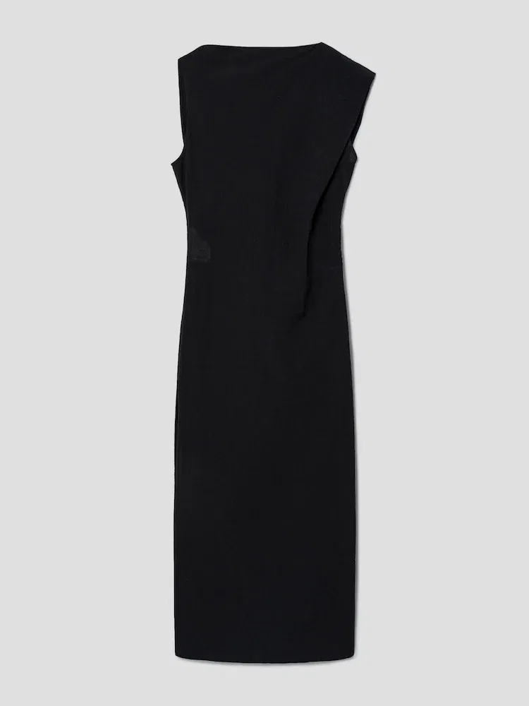 Платье асимметричное La Robe Drap JACQUEMUS, Black — фото 2