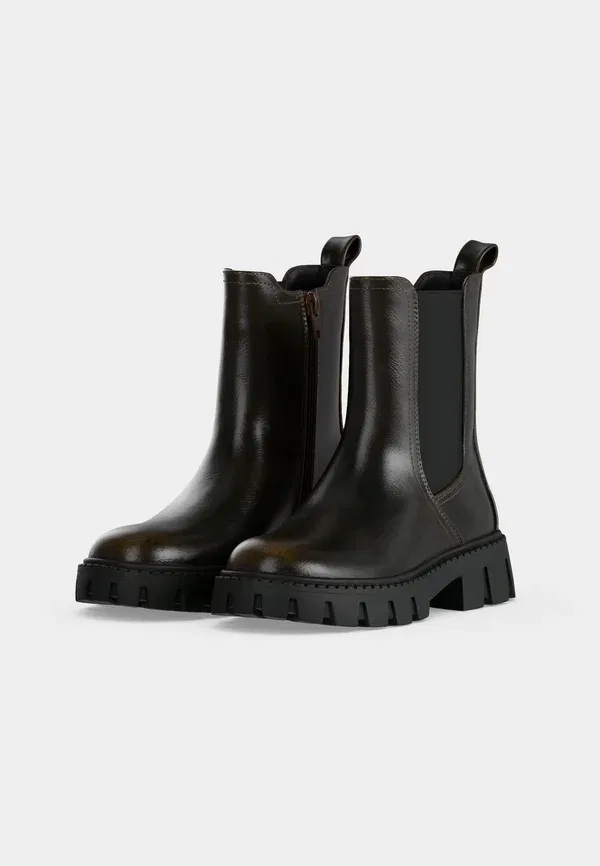 Ботинки из искусственной кожи Yourturn Kids Dark brown, темно-коричневый — фото 3