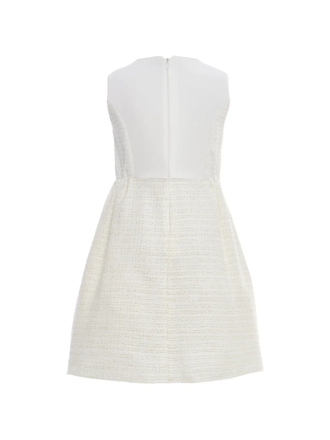 Платье с декоративными пуговицами Dress & Fleur, нейтральные цвета — фото 4