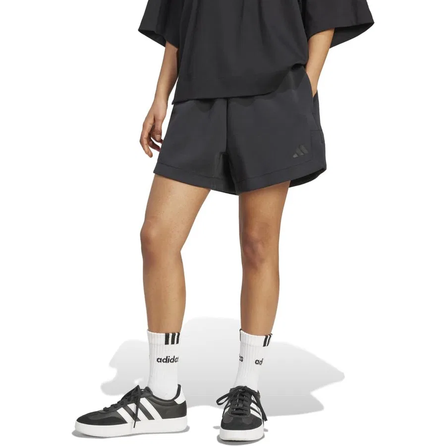 Шорты спортивные с резинкой на талии Soft Lux Adidas, Черный