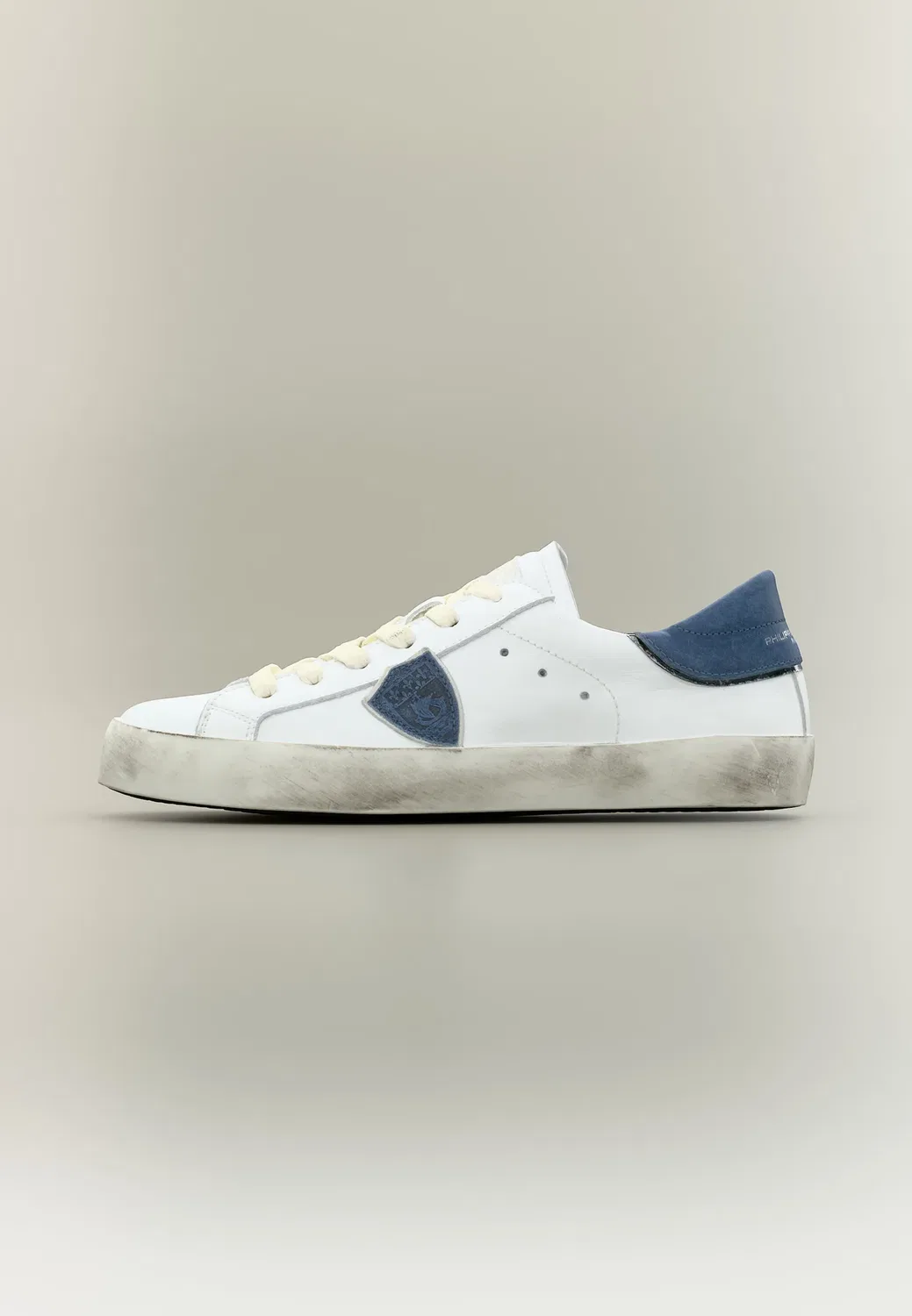 Унисекс - кроссовки Philippe Model, White/Blue/Silver-Coloured/Ivory