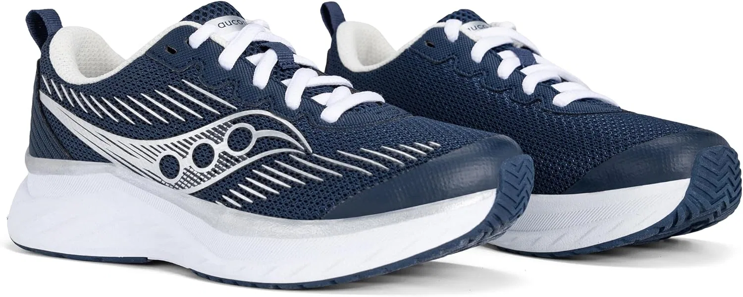 Детские кроссовки для девочек Cadence Saucony, Navy/Silver — фото 2