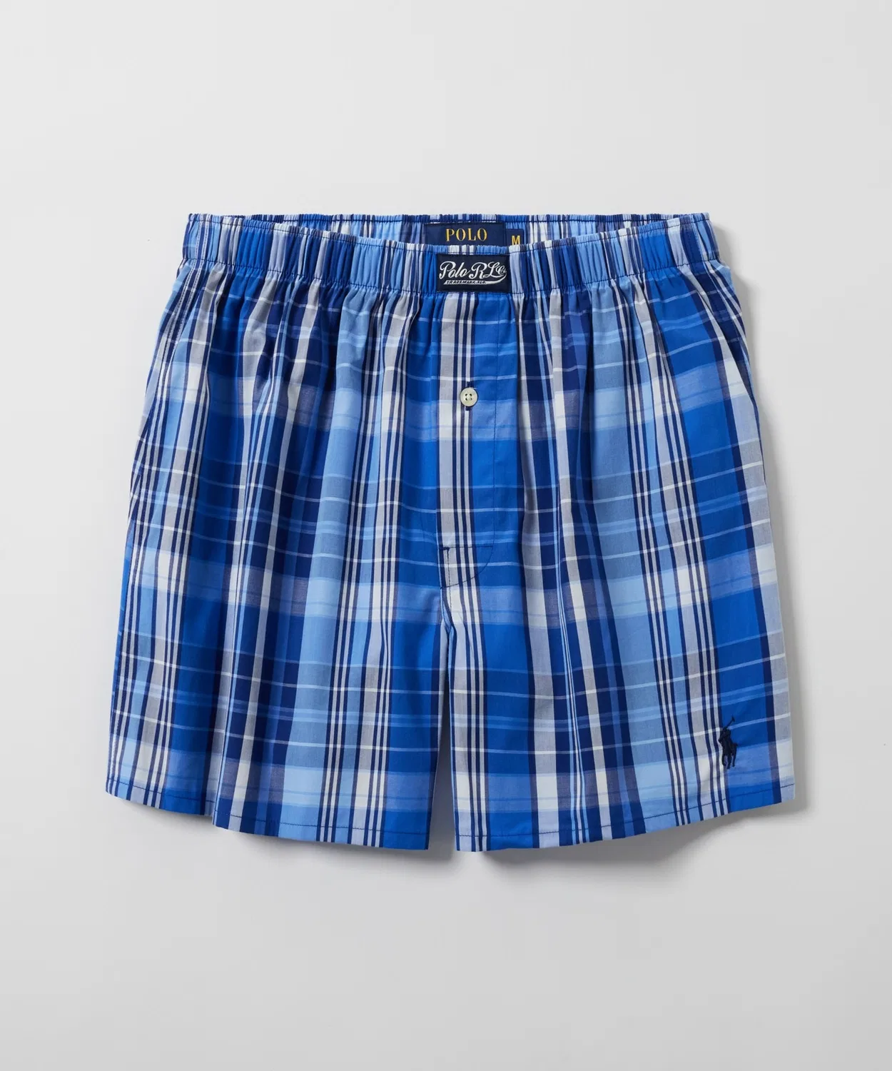 Мужские трусы-боксеры с принтом New Man Check POLO RALPH LAUREN, Blue