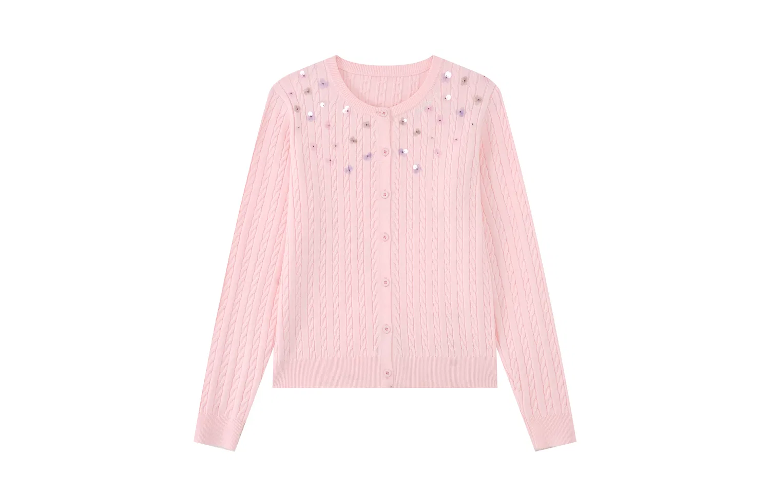 Детский свитер с круглым вырезом, свободного кроя, F426, Pink