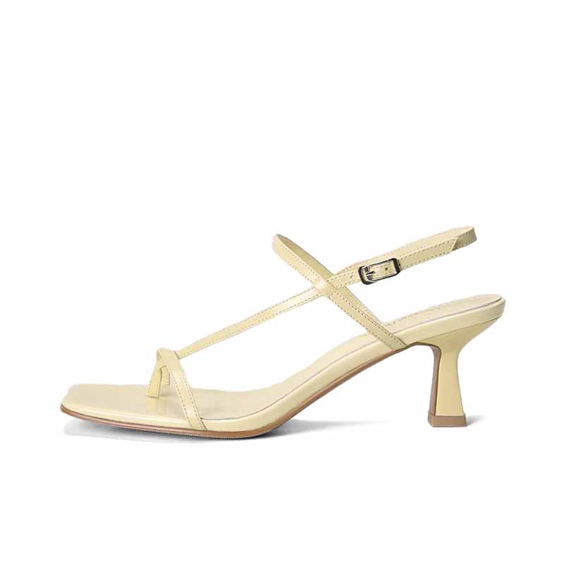SHOEMAKER QUEEN Женские сандалии на одной застежке светло-желтые, цвет Light Yellow
