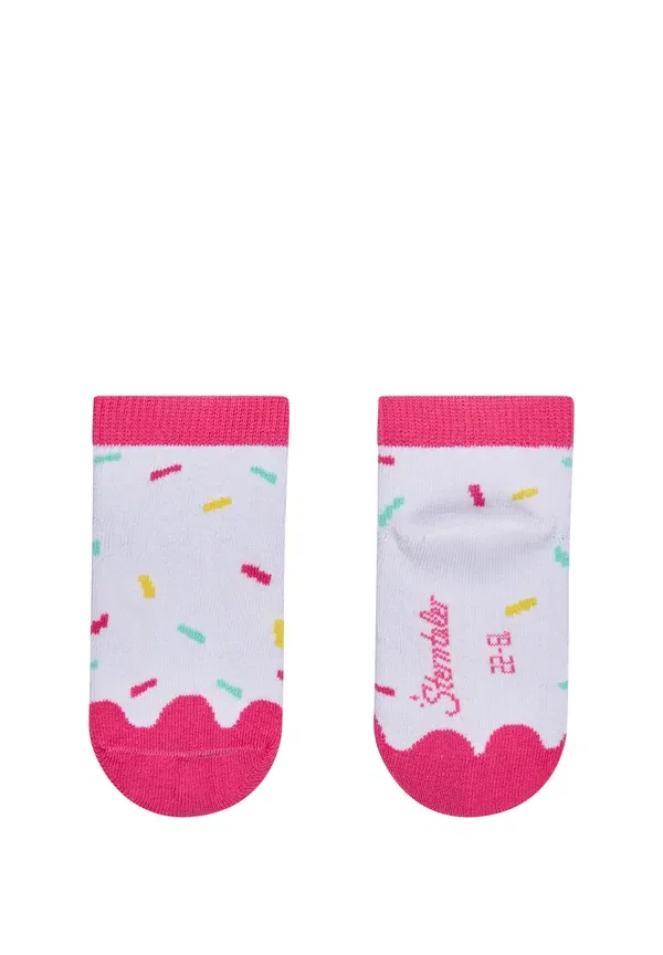 Носки 2-pack с рисунком Еда Sneaker 2er-pack eiswaffel Sterntaler белый — фото 2