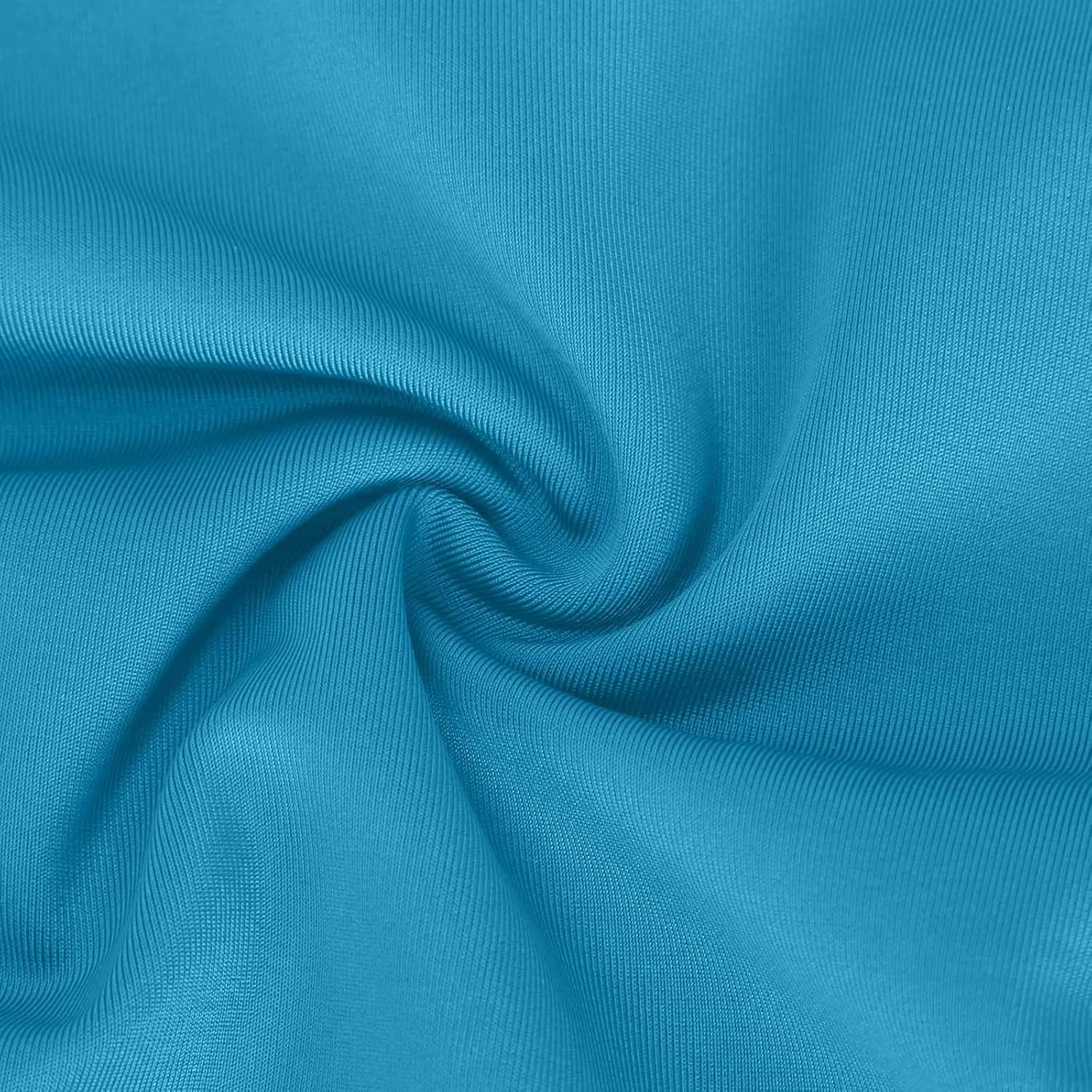 Женский закрытый купальник с встроенным бюстгальтером и карманами, Blue — фото 4