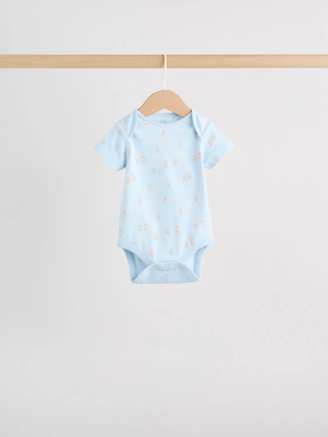 Комплект боди с коротким рукавом, 5 штук, Baby Bear Next, голубой — фото 3