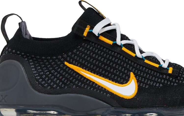Кроссовки Nike Air VaporMax 2021 Flyknit 'Black University Gold', черный — фото 3