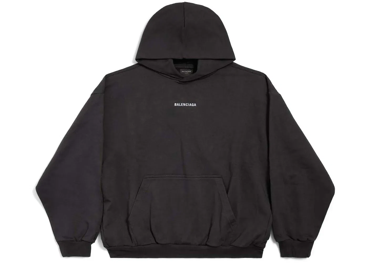 Мужской худи с логотипом Balenciaga, Black